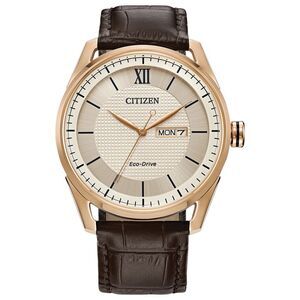 Citizen Eco-Drive Classic Ivory Dial Mens Watch